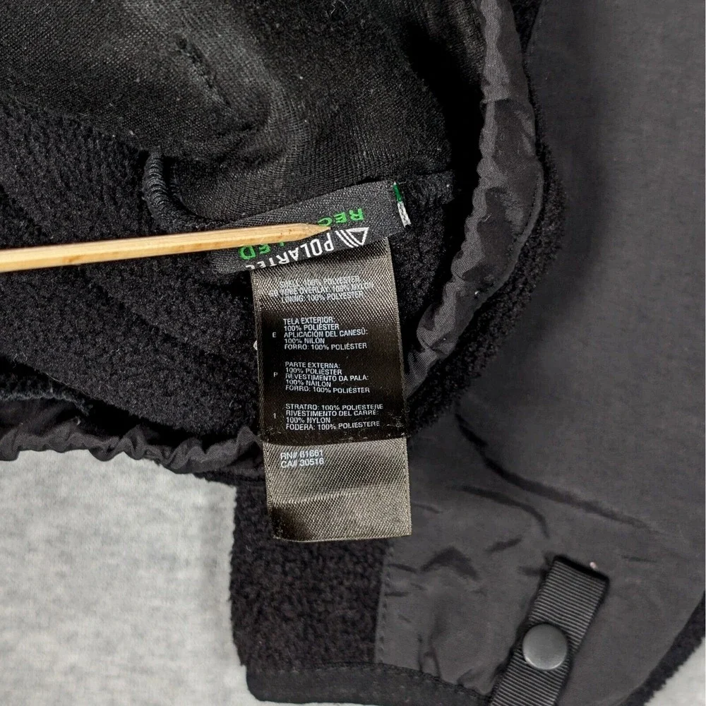 The North Face Fleece Jacket Boys XL Full Zip Black Polartec